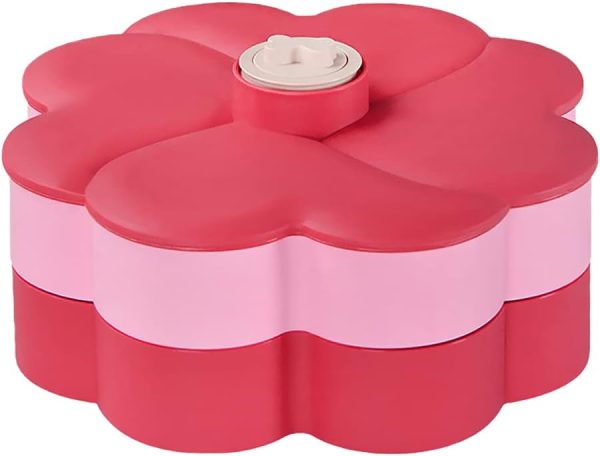 Hộp nhựa xoay đựng bánh kẹo, trái cây sấy khô giá rẻ số #1