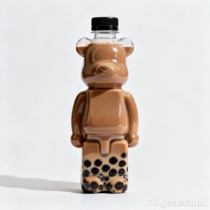 chai nhua dung tra sua hinh gau 2