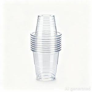 ly nhua uong nuoc 150ml trong suot su dung 1 lan