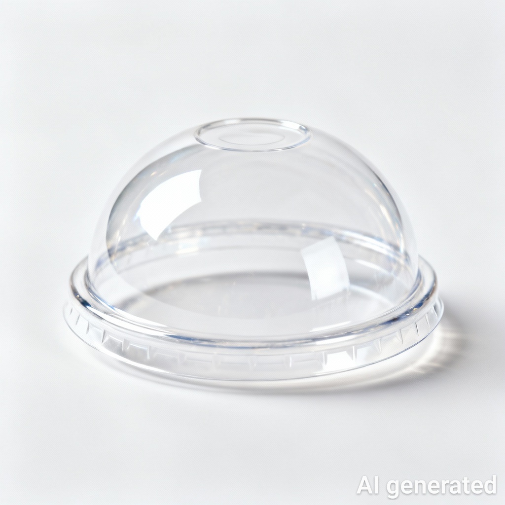 Nắp ly nhựa hình cầu đậy đồ uống dùng 1 lần nap ly nhua hinh cau day do uong dung 1 lan