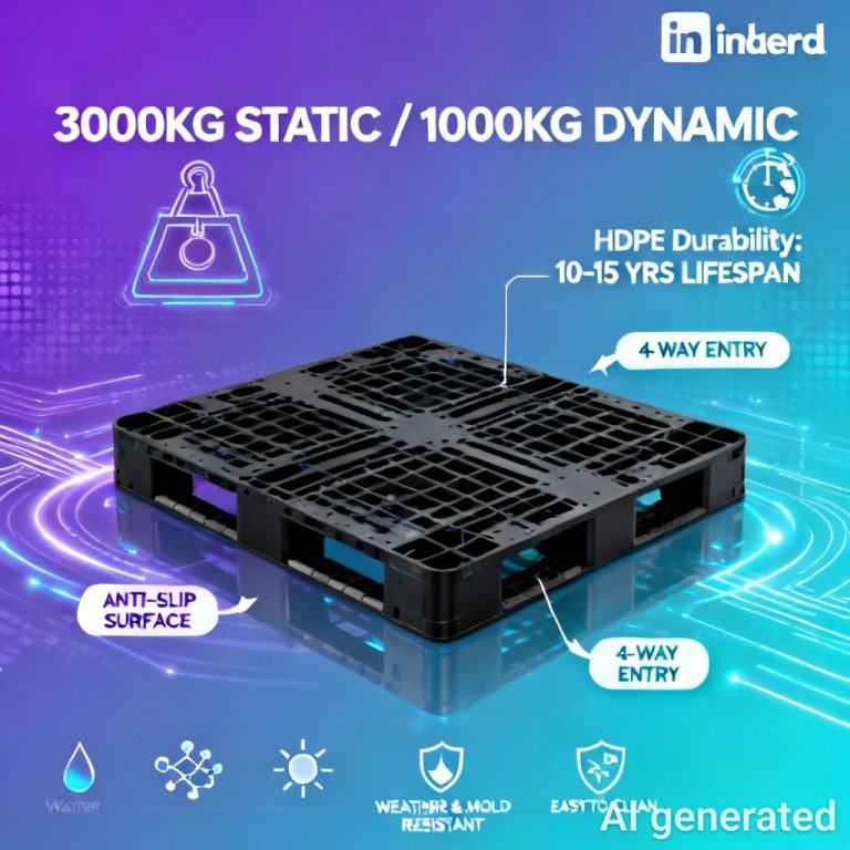 Trang chủ - gia công ép nhựa theo yêu cầu Pallet nhựa kê hàng màu đen