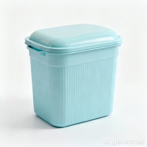 thung nhua tron 45 lit co nap