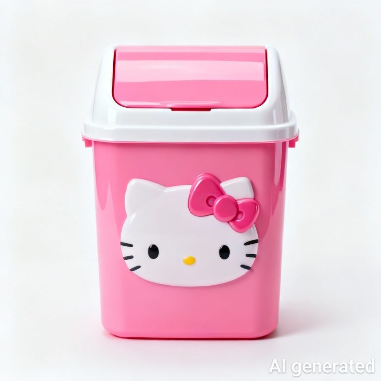 Trang chủ - gia công ép nhựa theo yêu cầu Thùng rác Hello Kitty cho nhà bếp, phòng tắm giá tốt số #1