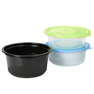 Hộp Nhựa Đựng Thực Phẩm Tròn Có Nắp Màu Sắc Đa Dạng Nhập Khẩu - hình 2