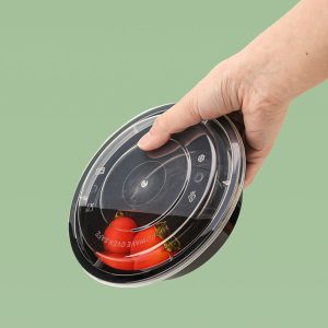 Hộp Nhựa Đựng Thực Phẩm Tròn Có Nắp Màu Sắc Đa Dạng Nhập Khẩu - hình 3