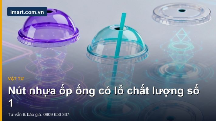 Nút nhựa ốp ống có lỗ chất lượng số 1