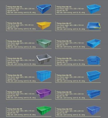 thùng nhựa lưu trữ gia dụng
