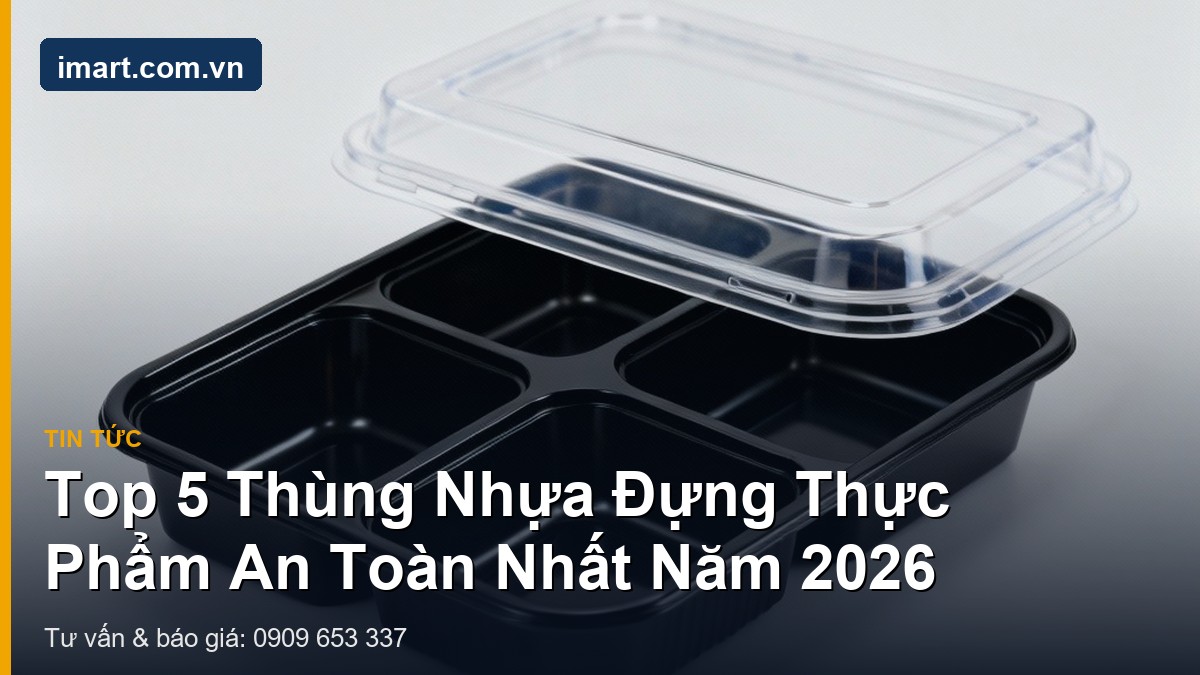 Top 5 thùng nhựa đựng thực phẩm an toàn nhất năm 2026 bạn không thể bỏ qua