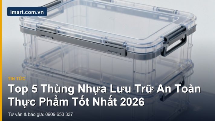 Top 5 thùng nhựa lưu trữ an toàn thực phẩm tốt nhất 2026