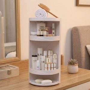 Kệ góc xoay 3 tầng nhựa ABS chống thấm nước đa năng cho phòng tắm