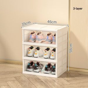 Tủ đựng giày 3 tầng kích thước 46x35x58cm, để được 6 đôi giày