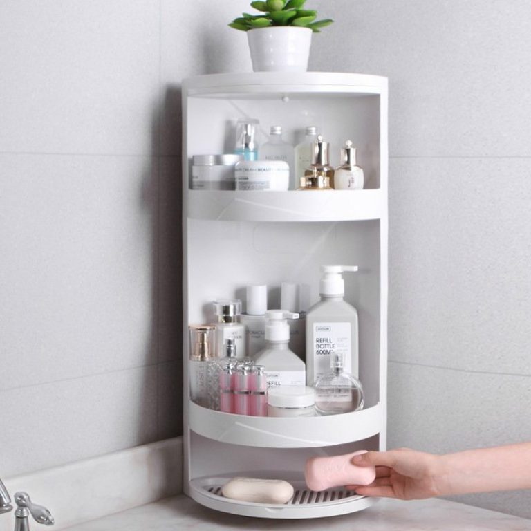 Trang chủ - gia công ép nhựa theo yêu cầu Kệ Đựng Đồ Đa Năng 3 Tầng Nhựa ABS Xoay Góc Chống Bụi Cho Phòng Tắm