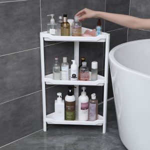 Kệ nhựa tam giác đựng mỹ phẩm, sữa tắm trong phòng tắm
