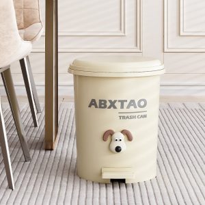 Thùng rác đạp chân nhựa PP dung tích lớn cho phòng khách, phòng ngủ Thùng rác đặt cạnh bàn ăn, thiết kế nhỏ gọn.