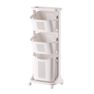 Kệ nhựa đa năng có bánh xe PP đựng quần áo, đồ chơi, thực phẩm
