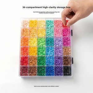 Hộp nhựa acrylic 36 ngăn đựng hạt thủ công trong suốt tiện lợi