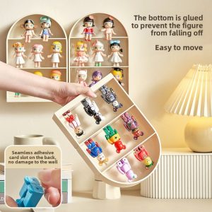 Cận cảnh kệ với khe chống rơi, dễ dàng tháo lắp và di chuyển.