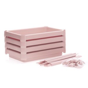Kệ nhựa PP đa năng nhiều tầng để đồ phòng tắm, nhà bếp, phòng ngủ Các bộ phận kệ nhựa tháo rời trước khi lắp ráp