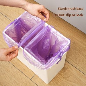 Thùng rác nhựa PP treo tường 12L tiện lợi cho bếp, phòng tắm Hai ngăn thùng rác với túi rác chắc chắn, không rò rỉ.