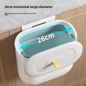 Miệng thùng rộng 26cm, tiện cho việc bỏ rác lớn.