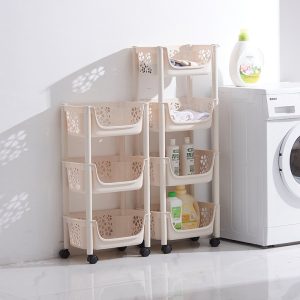 Kệ nhựa dùng trong phòng giặt, đựng chất tẩy rửa