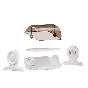 Các bộ phận của giá úp bình sữa được tháo rời, dễ dàng vệ sinh.