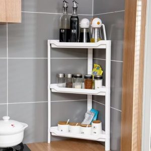 Kệ góc nhựa PP đa năng 4 tầng để đồ phòng tắm, nhà bếp, phòng khách Kệ nhựa để góc bếp, đựng gia vị, chai lọ và đồ dùng nhà bếp.