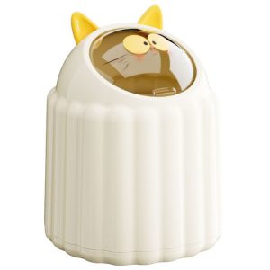Ảnh sản phẩm thùng rác mini hình mèo rõ nét.