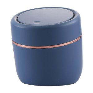 Thùng rác mini để bàn nhựa PP 4L nắp bật tiện lợi cho phòng khách, bàn làm việc Thùng rác mini màu xanh dương, nắp đóng kín