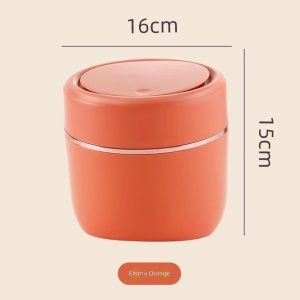Thùng rác màu cam với kích thước 16x15cm, tên màu Emma Orange.