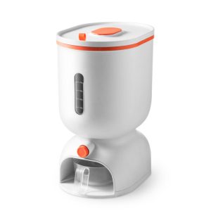 Hộp đựng gạo tự động nhựa PP chống ẩm mốc, lấy gạo thông minh Hộp đựng gạo tự động với cửa sổ trong suốt quan sát lượng gạo.