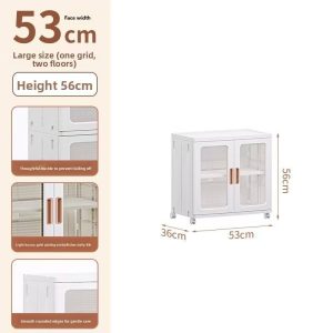 Kích thước tủ nhựa: 53x36x56cm, thiết kế hai tầng.