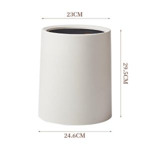 Thùng rác nhựa PP 2 lớp nắp lật chống rò rỉ cho gia đình 23L img 06 125