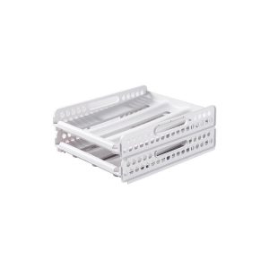 Hộp đựng trứng 3 tầng nhựa PP trắng tối giản, ngăn kéo tiện lợi cho tủ lạnh img 06 21