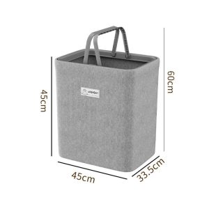 Giỏ đựng quần áo vải cotton linen dung tích lớn gấp gọn tiện lợi img 06 36