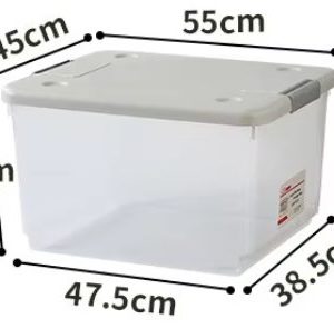 Hộp nhựa PP cao cấp đựng quần áo chăn màn đa năng kiểu Nhật có nắp img 06 64