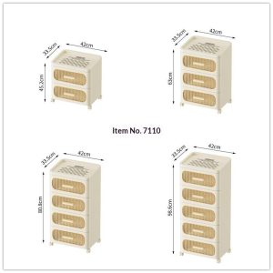 Tủ nhựa PP đa năng nhiều ngăn kéo đựng đồ phòng khách, phòng ngủ Tủ nhựa 3 ngăn kéo, mặt trên rộng, có bánh xe tiện di chuyển.