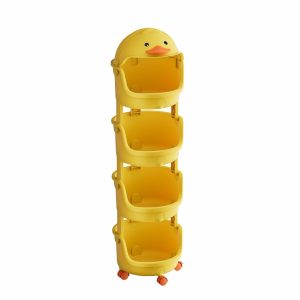 Kệ nhựa đa năng 4 tầng hình vịt đựng đồ chơi và vật dụng cho bé img 06 82