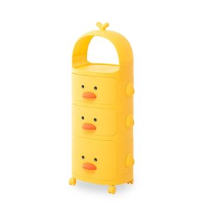 Tủ nhựa 5 tầng hình vịt vàng đa năng cho bé, nhựa PP an toàn img 06 83