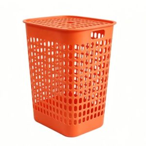 Giỏ đựng quần áo nhựa PP có nắp thoáng khí tiện dụng cho gia đình img 07 26