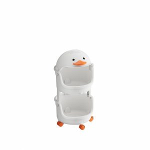 Kệ nhựa đa năng 4 tầng hình vịt đựng đồ chơi và vật dụng cho bé img 07 61