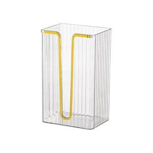 Hộp đựng khăn giấy nhựa trong suốt treo tường đa năng cho nhà bếp, phòng tắm img 07 9