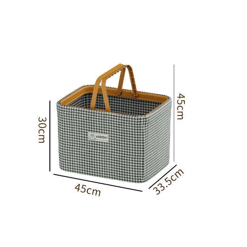 Giỏ đựng quần áo vải cotton linen dung tích lớn gấp gọn tiện lợi Giỏ đựng quần áo vải cotton linen dung tích lớn gấp gọn tiện lợi - Ảnh 9