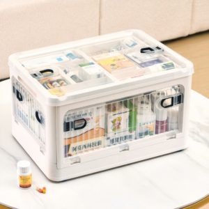 Hộp Nhựa Y Tế Đa Năng Trong Suốt Gập Gọn Lưu Trữ Thuốc Tiện Lợi img 08 36