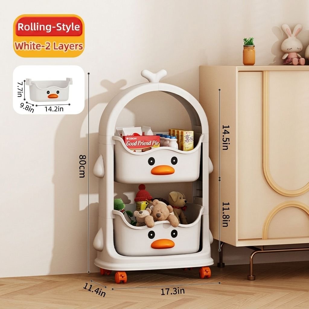 Kệ nhựa đa năng hình vịt vàng 3 tầng đựng đồ chơi thực phẩm Kệ nhựa đa năng hình vịt vàng 3 tầng đựng đồ chơi thực phẩm - Ảnh 9