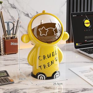 Thùng rác mini để bàn nhựa PP 5L hình hoạt hình đa năng cho gia đình img 08 65