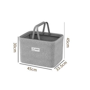Giỏ đựng quần áo vải cotton linen dung tích lớn gấp gọn tiện lợi img 09 12