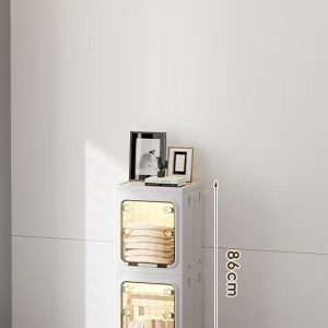 Tủ nhựa gấp gọn đựng quần áo đa năng cửa trong suốt chống bụi img 09 16