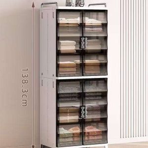 Kệ lưu trữ đa tầng nhựa cao cấp cửa từ tính cho phòng khách, phòng trẻ em img 09 25