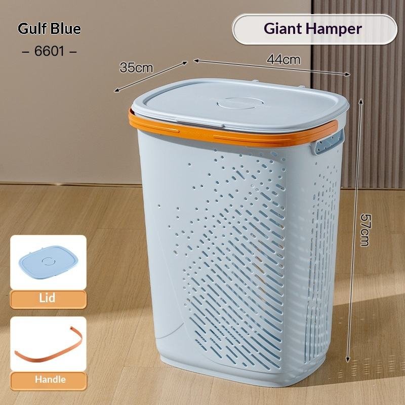 Giỏ đựng quần áo nhựa PP có bánh xe nắp đậy tiện lợi cho gia đình Giỏ đựng quần áo nhựa PP có bánh xe nắp đậy tiện lợi cho gia đình - Ảnh 11